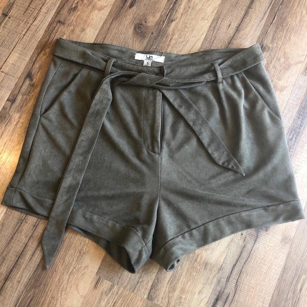 Ya Los Angeles faux suede shorts